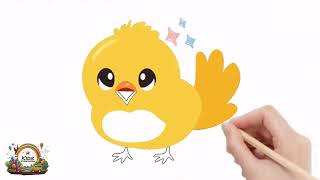 Kids Chick Drawing Painting and Coloring for Kids amp Toddlers [upl. by Coster]