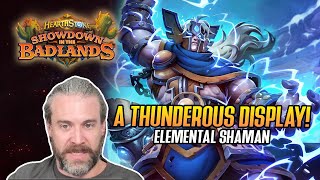 Hearthstone A Thunderous Display Elemental Shaman [upl. by Adiell]