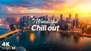 Relaxing Sunset City 4K ✨ Wonderful Chillout Vibes for a Better Mood  Chill Mix for Unwind [upl. by Iaoh]