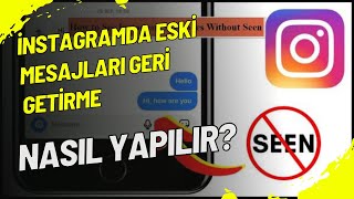 instagramda eski mesajları geri getirme nasıl yapılır [upl. by Lucias417]