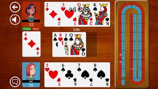 Cribbage JD Demo  iPhone Android App [upl. by Auria141]