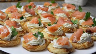 Tartine di Pasta Sfoglia al Salmone [upl. by Idonna]