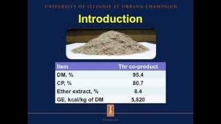 Amino acid digestibility and concentration of DE and ME in a threonine coproduct [upl. by Mace]