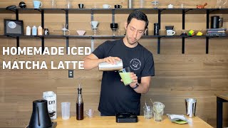 Homemade Iced Matcha Latte  Intelligentsia Coffee [upl. by Ahpla]