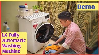 LG Fully Automatic Washing Machine FHT1265ZNW Demo and Overview  Everything Explained In Hindi [upl. by Phillips]