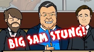 BIG SAM STUNG  exclusive Allardyce video footage by The 442oons Telegraph PARODY [upl. by Eemak]