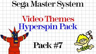 Pack 7 Sega Master System Video Themes and Hyperspin Packs Showcase [upl. by Eityak]