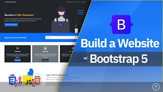 Bootstrap 5 Crash Course  Website Build amp Deploy [upl. by Gearalt940]