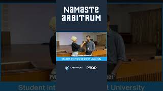 Student Insights from Namaste Arbitrum Roadshow at Christ University Bangalore🦾 [upl. by Lehsar]