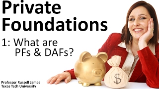 Private Foundations 1 What are PFs and DAFs [upl. by Kelila]