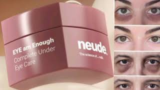 Neude Eye cream Am Enough Under Eye Cream for Dark Circle amp Puffiness Reduction with Milk Caffeine [upl. by Eelyac]