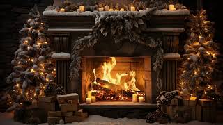 Stay Warm And Cozy This Christmas  Helps Sleep Instantly  Fireplace Burning [upl. by Domeniga]