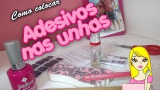 Adesivo de unha como colocar [upl. by Glover]