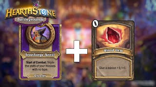 Anvil And Quillboars Works So Well  Hearthstone Battlegrounds [upl. by Willabella]