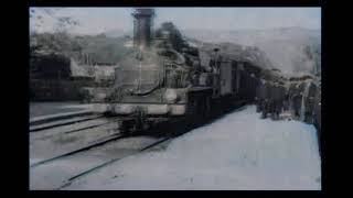 The Arrival of a Train 1896  One of the First Films EVER  NOW IN COLOR [upl. by Shippee851]