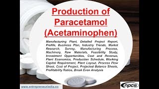 Production of Paracetamol  Acetaminophen [upl. by Ahtilat929]