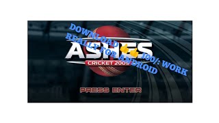 DOWNLOAD ASHES CRICKET 2009 REAL GAME HIGHLY COMPRESSED 100 WORK [upl. by Diba]