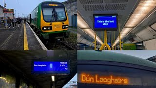 Onboard Ride on Irish Rail 29000 29429 from Tara St  Dún Laoghaire 131124 [upl. by Alfredo529]