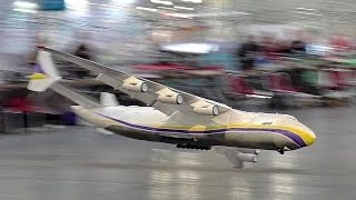 INCREDIBLE RC LIGHTWEIGHT ANTONOV AN225 MRIYA SCALE MODEL AIRPLANE AIRLINER INDOOR FLIGHT DEMO [upl. by Dareen]