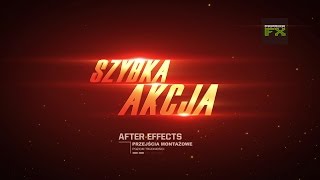 SzybaAkcja 04 Przejścia Montażowe w After Effects [upl. by Hgielrebma]