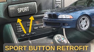 I added a SPORT BUTTON on my BMW E39 M5 Steering Servotronic Retrofit [upl. by Jodi]