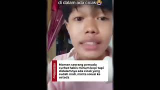 kopi kemasukan cicak shortsvideo [upl. by Atiuqiram]