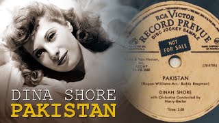 Im Gonna Pack Me Off To Pakistan  Dinah Shore 1954 [upl. by Eittik]