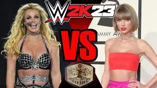 Taylor Swift c vs Britney Spears – Submission match for CELEBRITY CHAMPIONSHIP – REQUESTED [upl. by Hayotal]