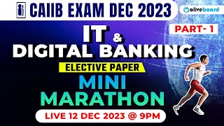 CAIIB Exam Dec 2023  CAIIB IT and Digital Banking 2023  Elective Paper  Mini Marathon  Part1 [upl. by Aelrac]