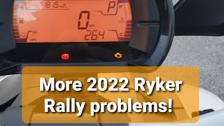 New 2022 Can Am Ryker battery issues Do not add lights and radios on these 2022s [upl. by Meadows]