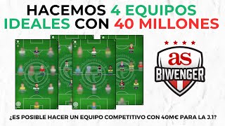 ✅ HACEMOS 4 EQUIPOS COMPETITIVOS CON 40 MILLONES  📋 BIWENGER 2425 [upl. by Grishilde]