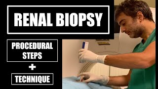 Renal biopsy procedure under CT guidance procedural steps and technique [upl. by Odlonyer926]