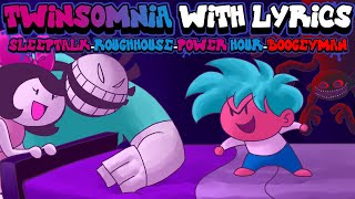 Twinsomnia WITH LYRICS By RecD  Friday Night Funkin THE MUSICAL [upl. by Monique]