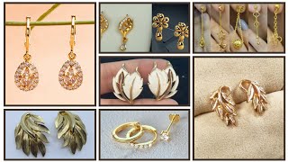 New Model Gold Earrings Collection 2024  New Gold Earrings Collection simplytrendyt [upl. by Adnaluy885]