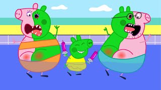 Zombie Apocalypse Zombies Appear At The Maternity Hospital🧟‍♀️  Peppa Pig Funny Animation [upl. by Lowery]