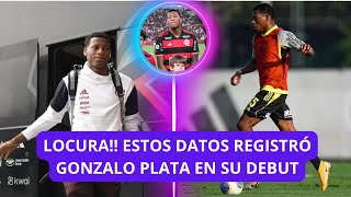 ESPECTACULAR ASI jugo GONZALO PLATA en su DEBUT con FLAMENGO en BRASIL [upl. by Ymmaj]