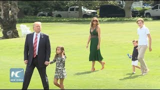 Trump departs White House with Grandkids Melania Ivanka to Camp David [upl. by Stegman]