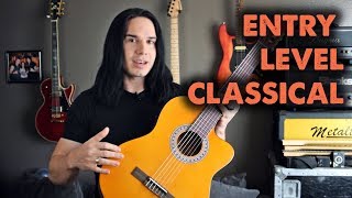 An Affordable Classical Guitar w builtin electronics  Demo  Review [upl. by Assirek]