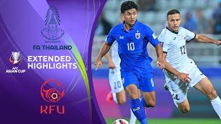 Thailand vs Kyrgyz Republic Extended Highlights  AFC Asian Cup  CBS Sports Golazo [upl. by Nevi587]