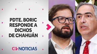 “QUÉ LAMENTABLE” Presidente Boric responde a dichos de Chahuán sobre “plebiscitar” al gobierno [upl. by Schild785]