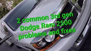 Dodge Ram 2500 common problems and solutions 3rd Gen [upl. by Aimar]