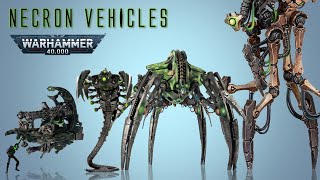 Necrons Ancient Combat WALKERS amp Vehicles  40k [upl. by Ailes688]