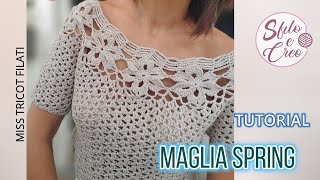 Maglia Spring a uncinetto [upl. by Mackay527]