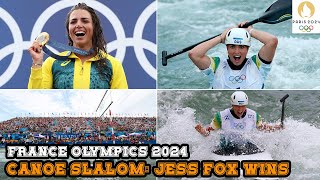 Canoe Slalom Jess Fox Wins Gold Elena Lilik Silver Evy Leifbarth Bronze [upl. by Nashom]