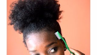 CHEVEUX CRÉPUS  AFRO PUFF VOLUMINEUX  quotBABY HAIRquot [upl. by Chivers]