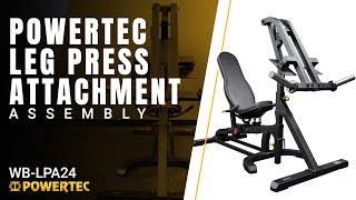 Powertec Leg Press Attachment  WBLPA24 Assembly Build  Official Video [upl. by Raddi966]