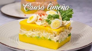 CAUSA DE CANGREJO Y CAUSA DE POLLO  COMIDA PERUANA  RECETA DE ACOMERPE [upl. by Redwine]