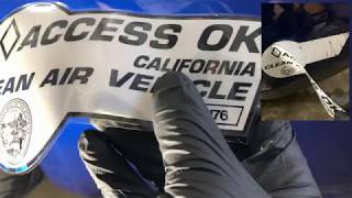 DTLRSHP 20 Removing Expired Tesla Carpool HOV Stickers With vs Without PPF Ceramic Coated [upl. by Sears]