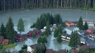 Glaciallydammed lake releases resulting in flooding for Juneau neighborhoods [upl. by Warford]