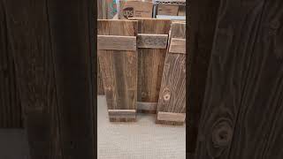 Barnwood shutters for decor purposes only [upl. by Garson]